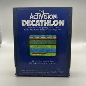 The Activision Decathlon (Atari 2600, 1983) Cartridge Only